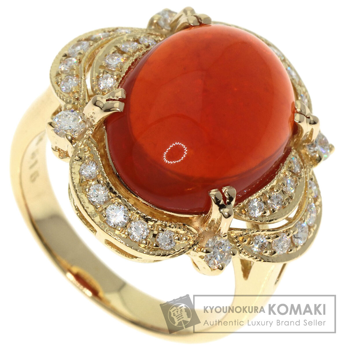 MONAKA jewellery ボルダーオパールリング　14号 天然ボルダーオパールリング♡原石から磨きました！（選べる