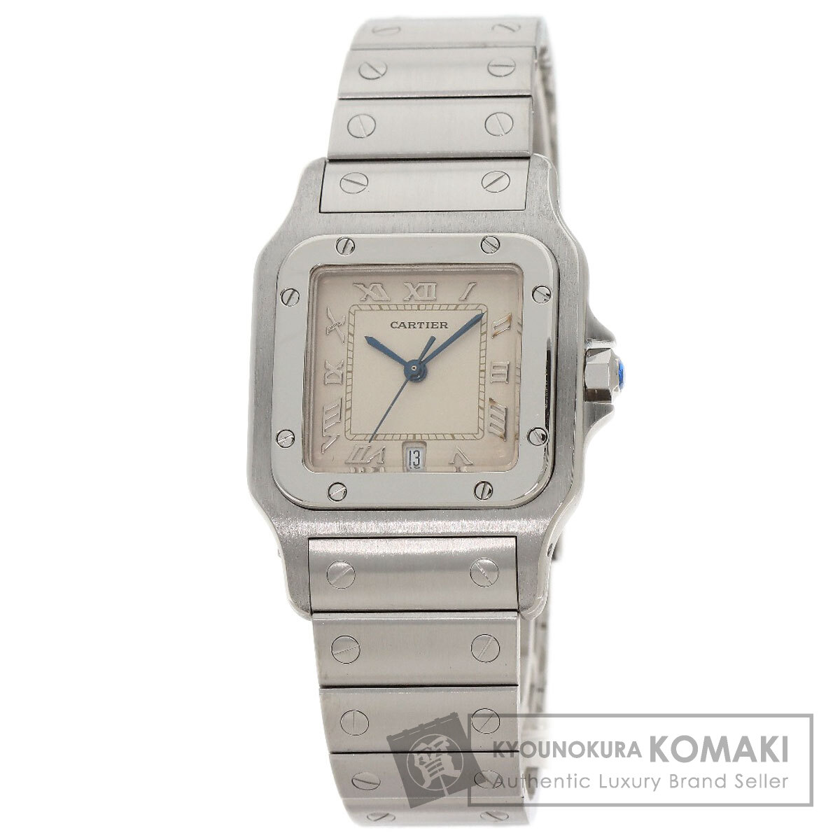 カルティエ W20018D6 サントスガルベLM 旧ベルト 腕時計 ステンレススチール/SS メンズ 【中古】【CARTIER】