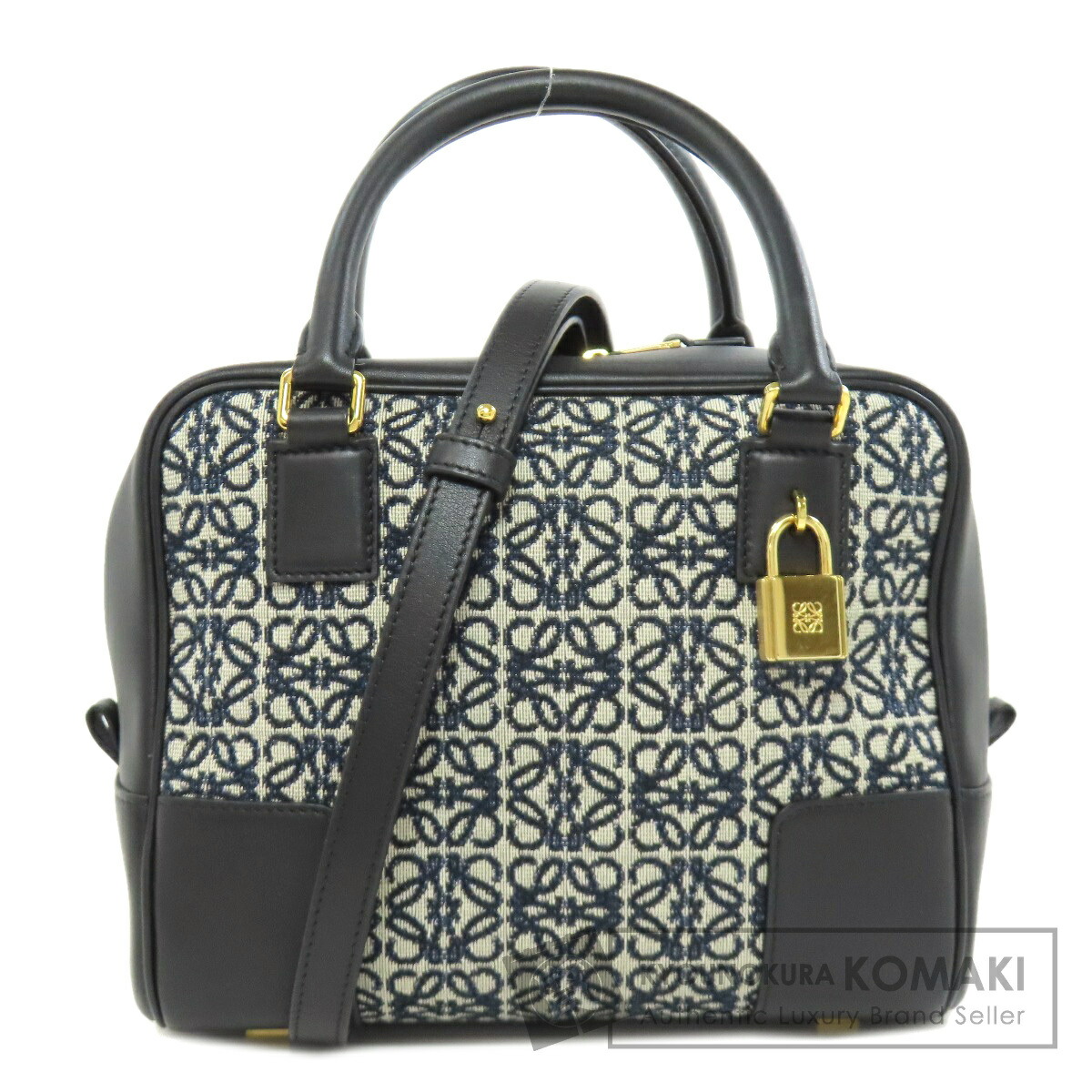 ロエベ アマソナ19 2WAY ハンドバック 帆布 レディース 【中古】【LOEWE】