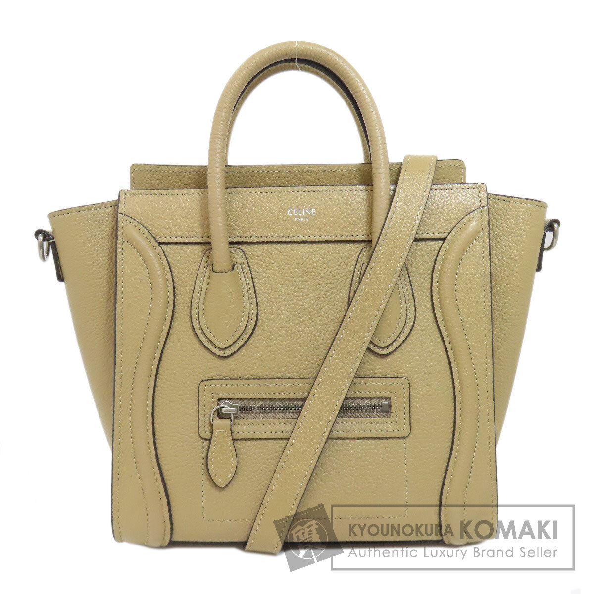 セリーヌ ラゲージナノ 2WAY ハンドバッグ カーフ レディース 【中古】【CELINE】
