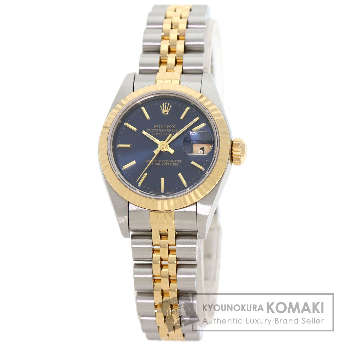 ロレックス 79173 デイトジャスト 腕時計 ステンレススチール/SSxK18YG レディース 【中古】【ROLEX】