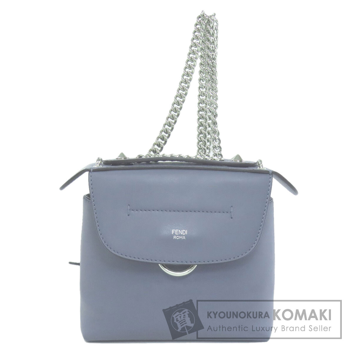 フェンディ バッグトゥースクールミニ 2WAY 背嚢・デイパック 子ウシ レディース 【中古】【FENDI】