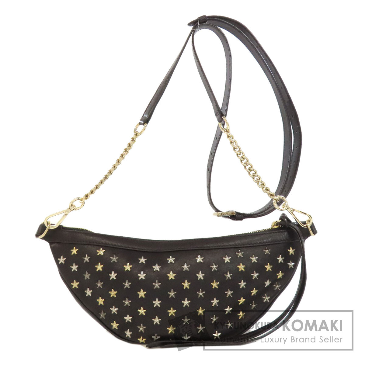 良品　JIMMY CHOO ジミーチュウ　ワンショルダー　スカイバッグ ジミーチュウ/ショルダーバッグ/スカイバッグ/黒/レザーの買取実績