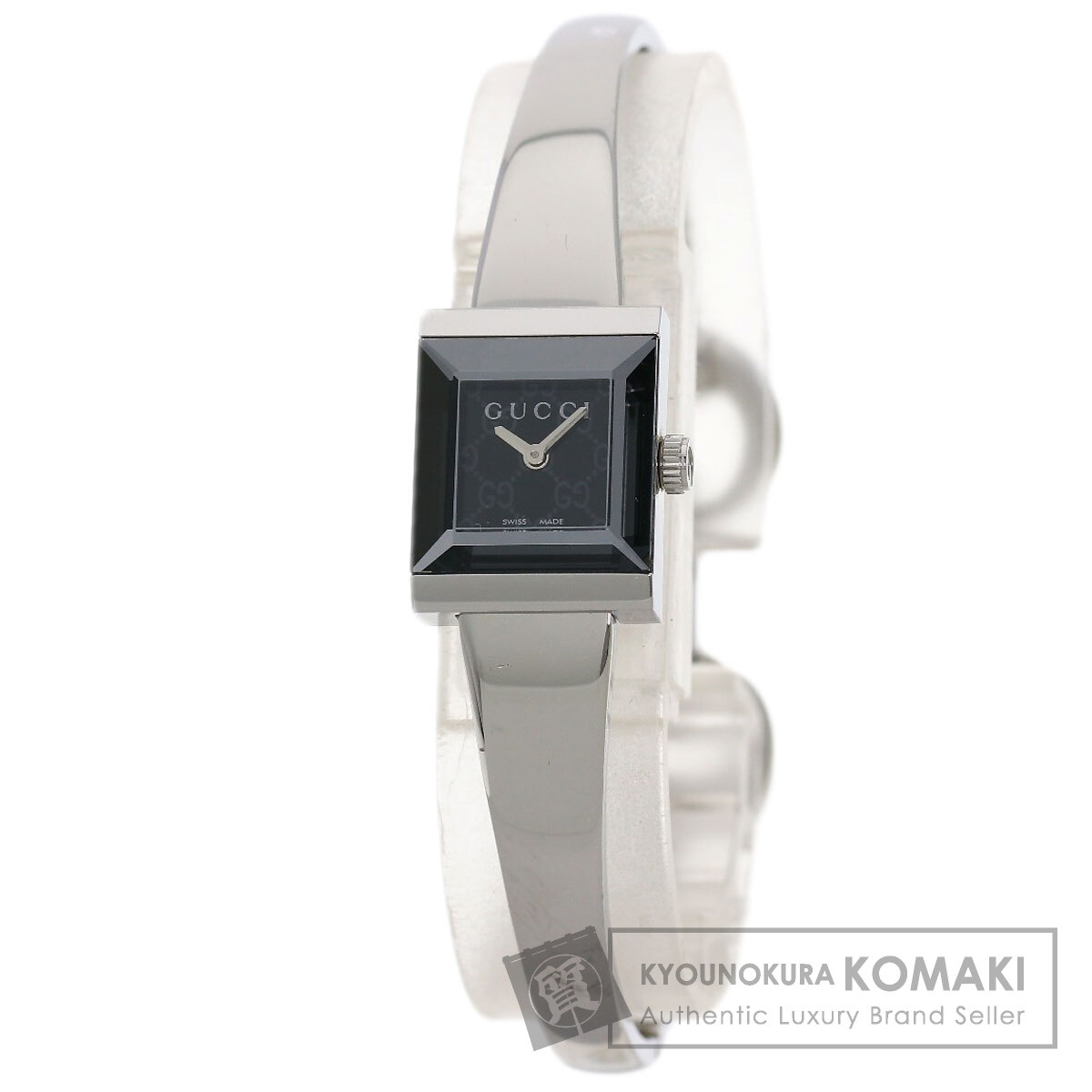 楽天市場】【ウォッチ】GUCCI グッチ スクエア シルバー文字盤