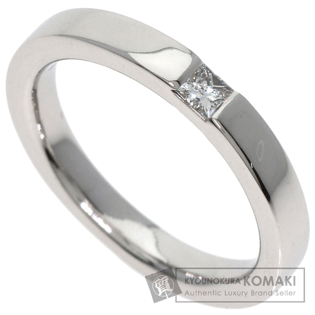 ハリーウィンストン プリンセスカット ダイヤモンド リング・指輪 プラチナPT950 レディース 【中古】【HARRY WINSTON】