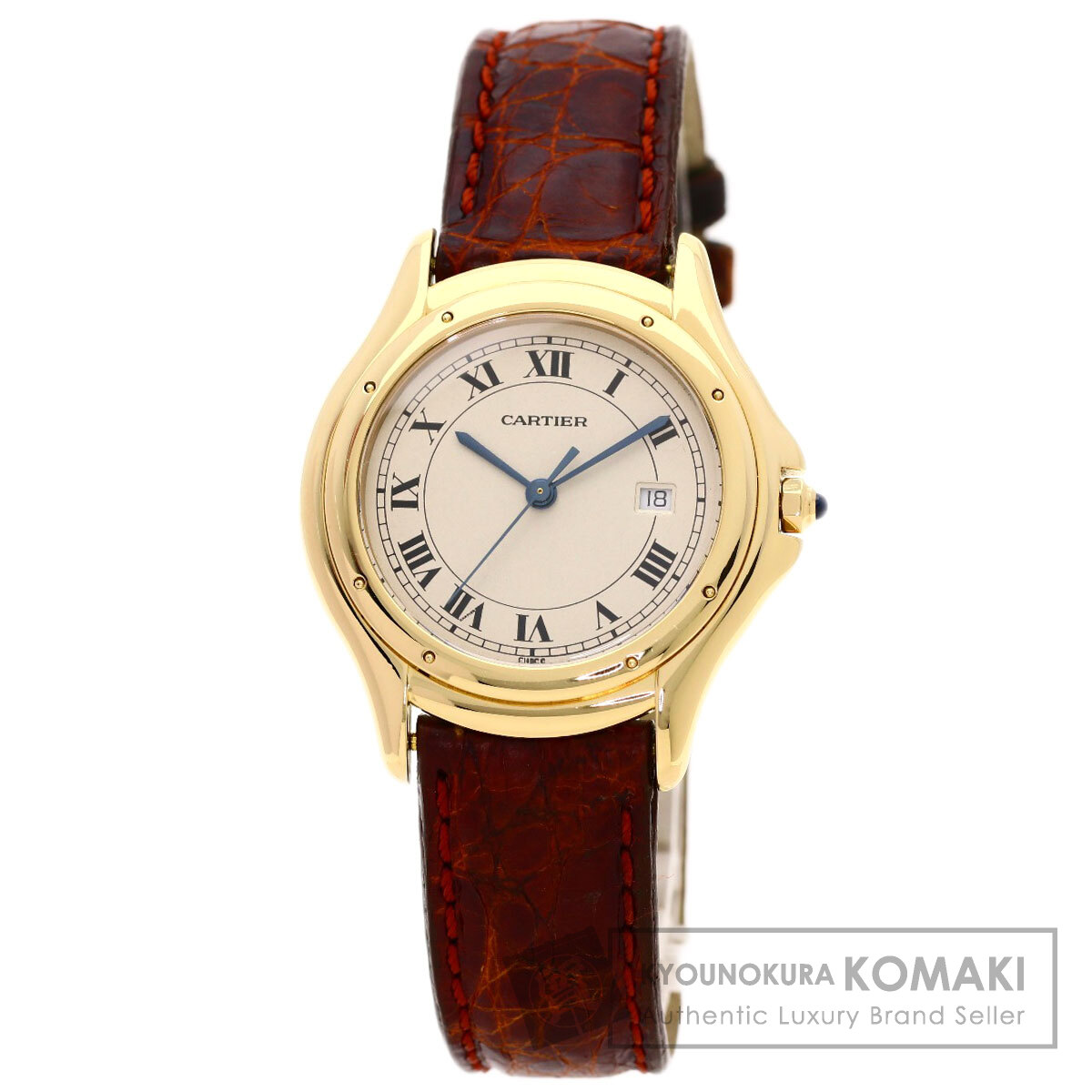 カルティエ パンテール クーガー LM 腕時計 K18イエローゴールド/クロコダイル レディース 【中古】【CARTIER】|ブランド京の蔵小牧【最安挑戦!】
