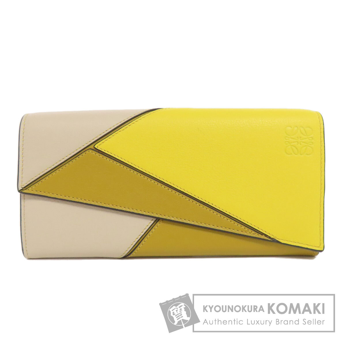 ロエベ 謎合わせ 長紙入れ（御釣り入れあり） 子ウシ レディース 【中古】【LOEWE】