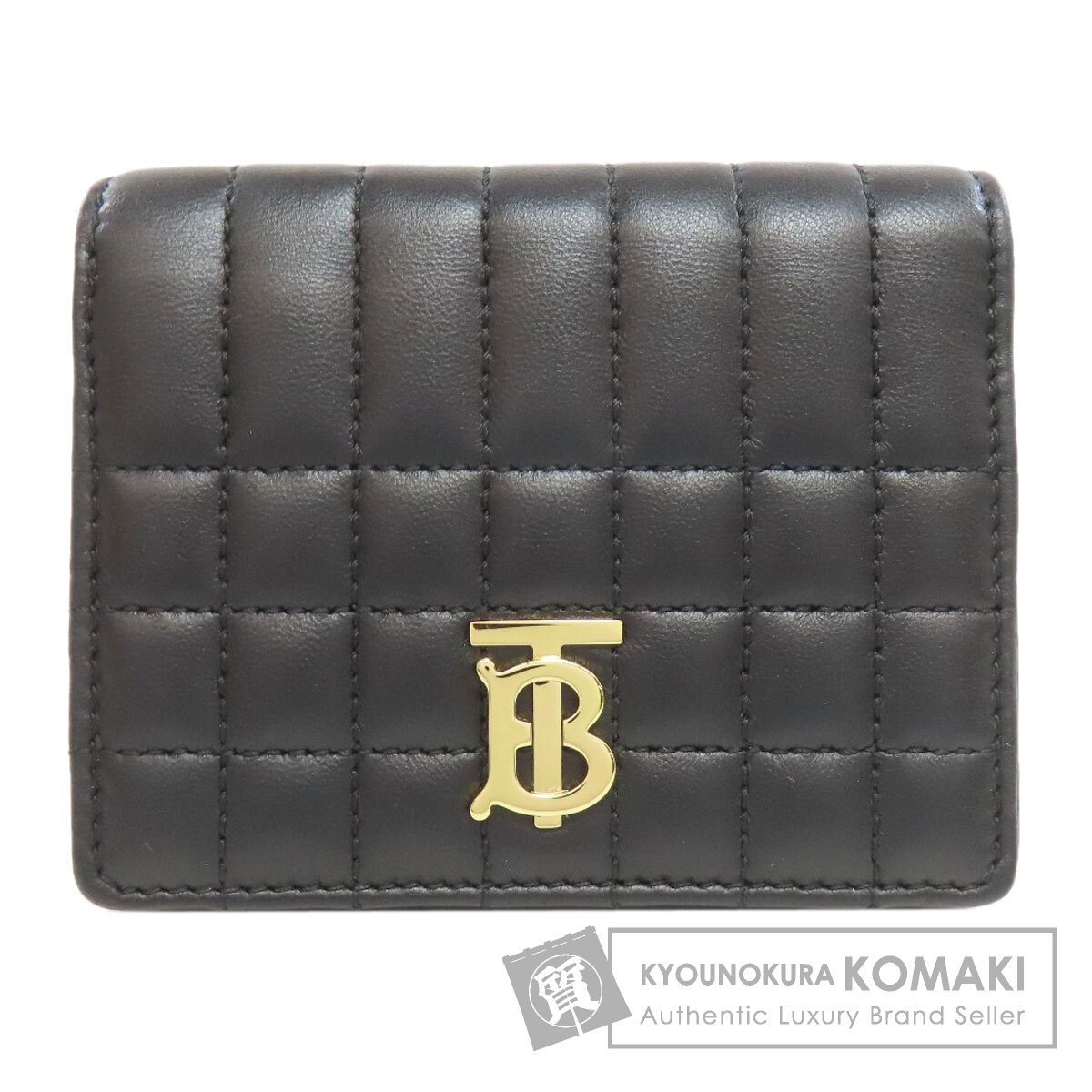 バーバリー ローラ 結核症ロゴタイプ 二つ折り紙入れ（御釣り入れあり） なめし革 レディース 【中古】【BURBERRY】