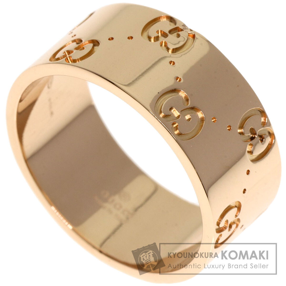 [中古]グッチ オクタゴナルリング 750WG K18WG 12号　指輪 中古]グッチ オクタゴナルリング 750WG K18WG 12号 指輪