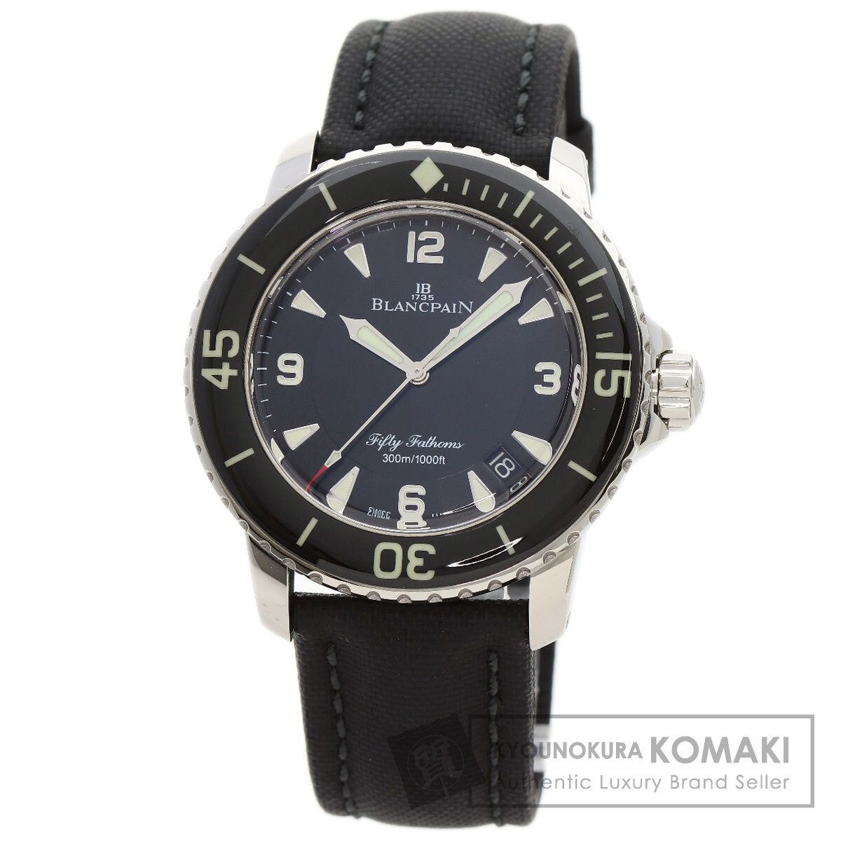 ブランパン 5015-1130-52A フィフティ ファゾムス 腕時計 ステンレススチール/セイルキャンバス レディース 【中古】【Blancpain】