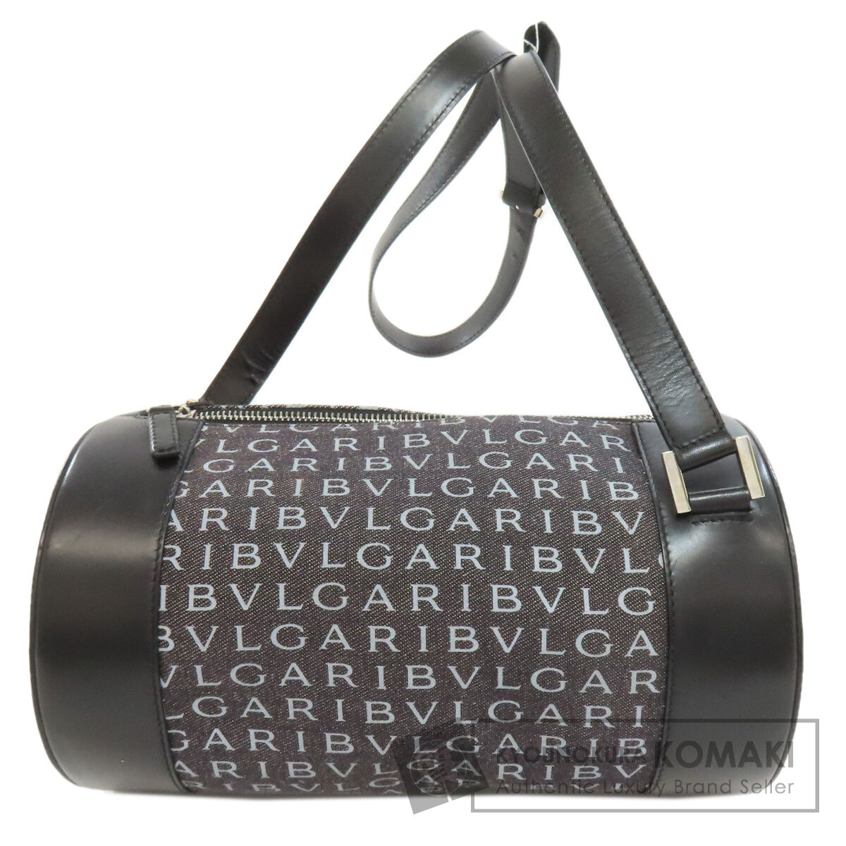 ブルガリ ロゴマニア ショルダーバッグ キャンバス レディース 【中古】【BVLGARI】
