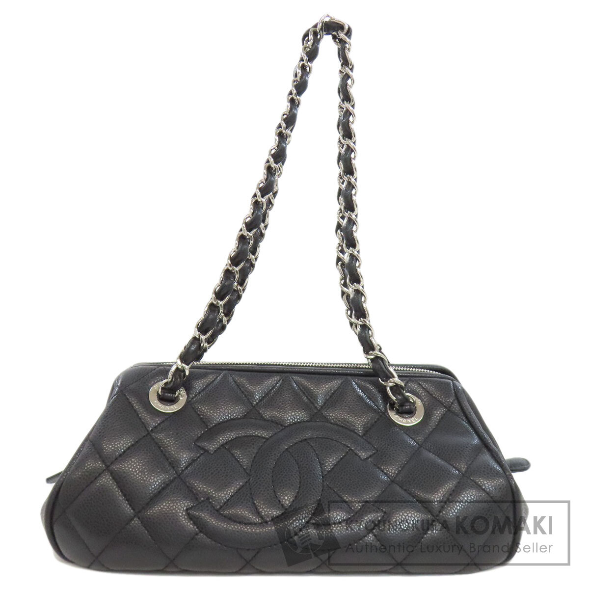 シャネル マトラッセ しろがね色金具 トートバッグ グレインド カーフスキン レディース 【中古】【CHANEL】