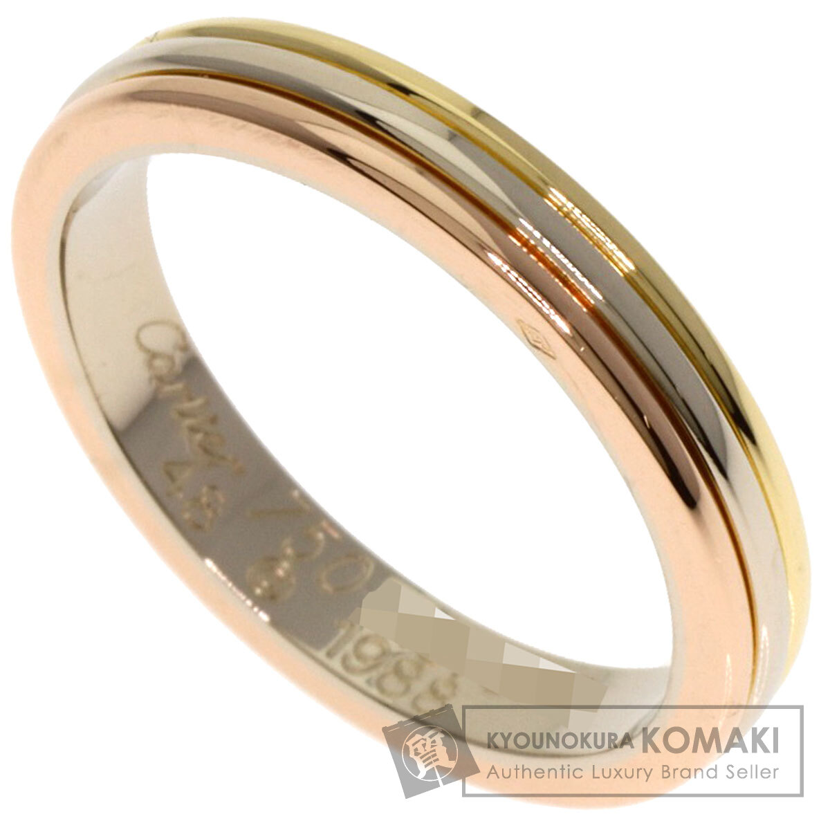 【本物】超美品　カルティエ　Ｋ１８ＰＧ　４８　ピンクゴールド　８号 61124025-1_wm.jpg