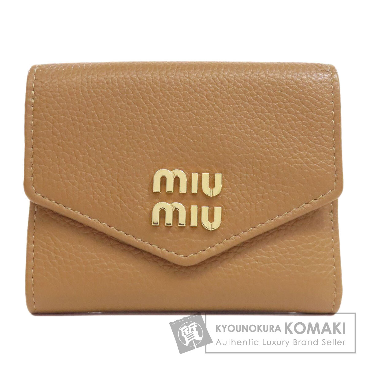 楽天市場】ミュウミュウ MIUMIU 二つ折り財布 レザー ピンク