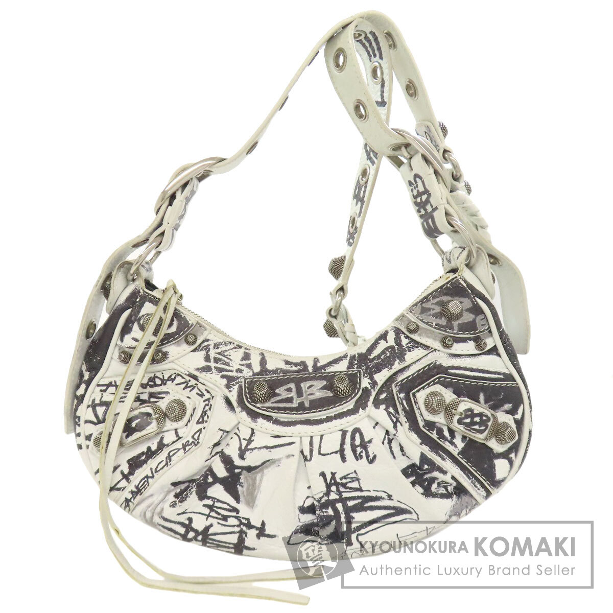 バレンシアガ 671309 ル・カゴール XS ショルダーバッグ カーフ レディース 【中古】【BALENCIAGA】