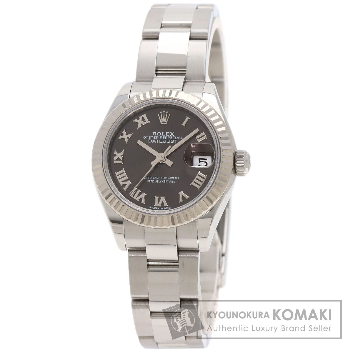 ロレックス 279174 デイトジャスト28 腕時計 ステンレススチール/SS/K18WG レディース 【中古】【ROLEX】｜ブランド京の蔵小牧【最安挑戦！】