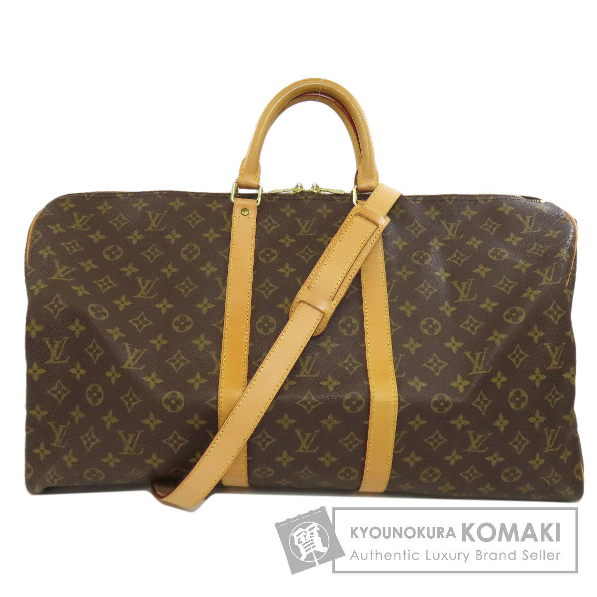 ルイヴィトン M41414 キーポル バンドリエール55 ボストンバッグ モノグラムキャンバス レディース 【中古】【LOUIS VUITTON】