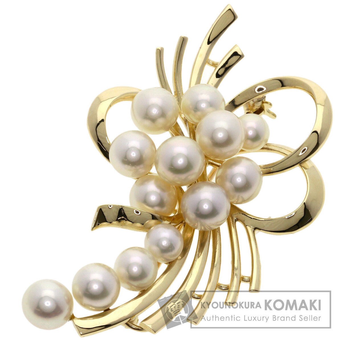 楽天市場】ミキモト ブローチ レディース リーフモチーフ 11Pパール