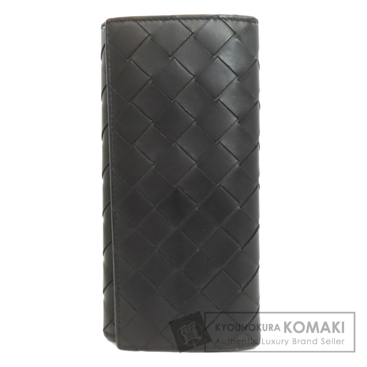 ボッテガヴェネタ イントレチャート 長財布（小銭入れなし） カーフ レディース 【中古】【BOTTEGA VENETA】