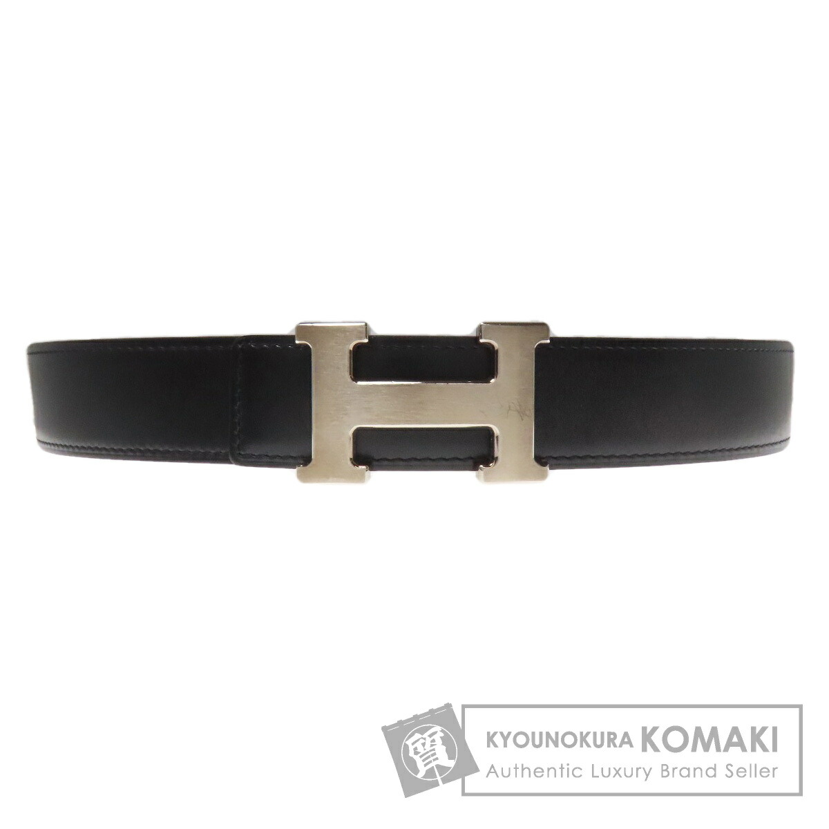 ぽこ　エルメスベルト　黒 エルメス HERMES ベルト コンスタンス トゥアレグ族 手彫り ボックス