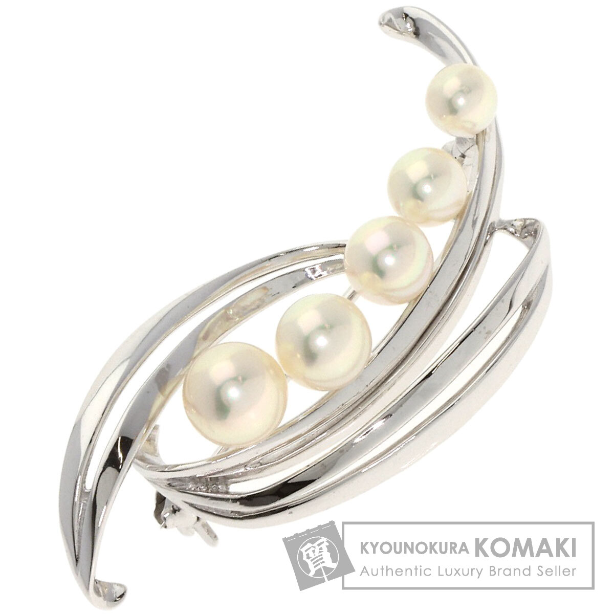 楽天市場】ミキモト ピエロモチーフ パール 真珠 ブローチ シルバー/GP