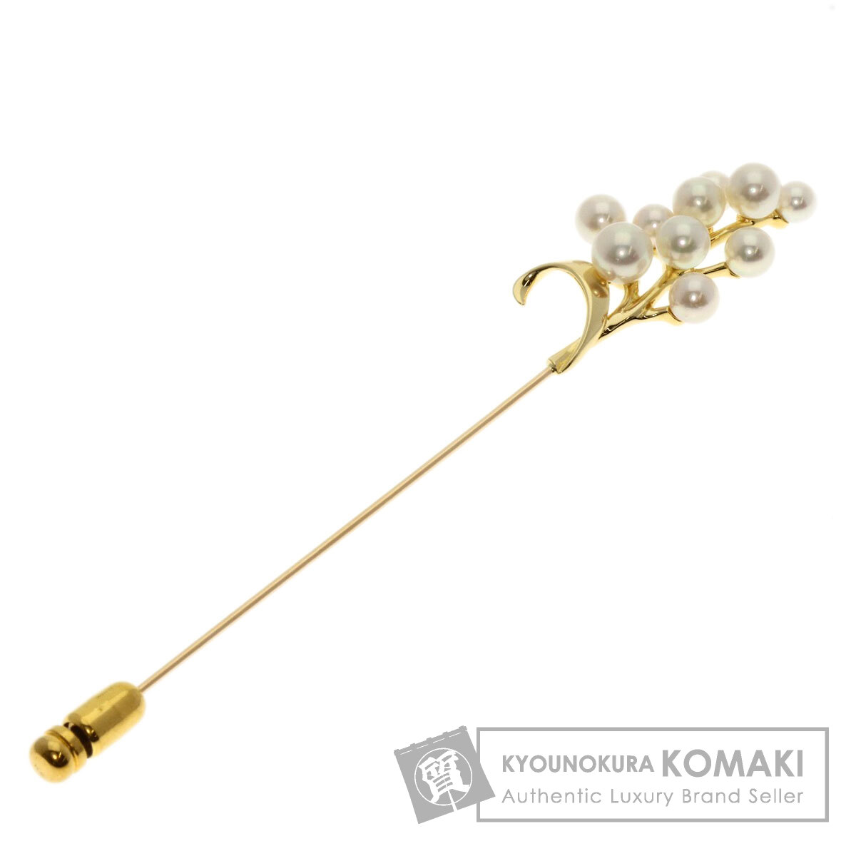 楽天市場】【MIKIMOTO ミキモト】美品 K18WG パール 4.6mm ピン