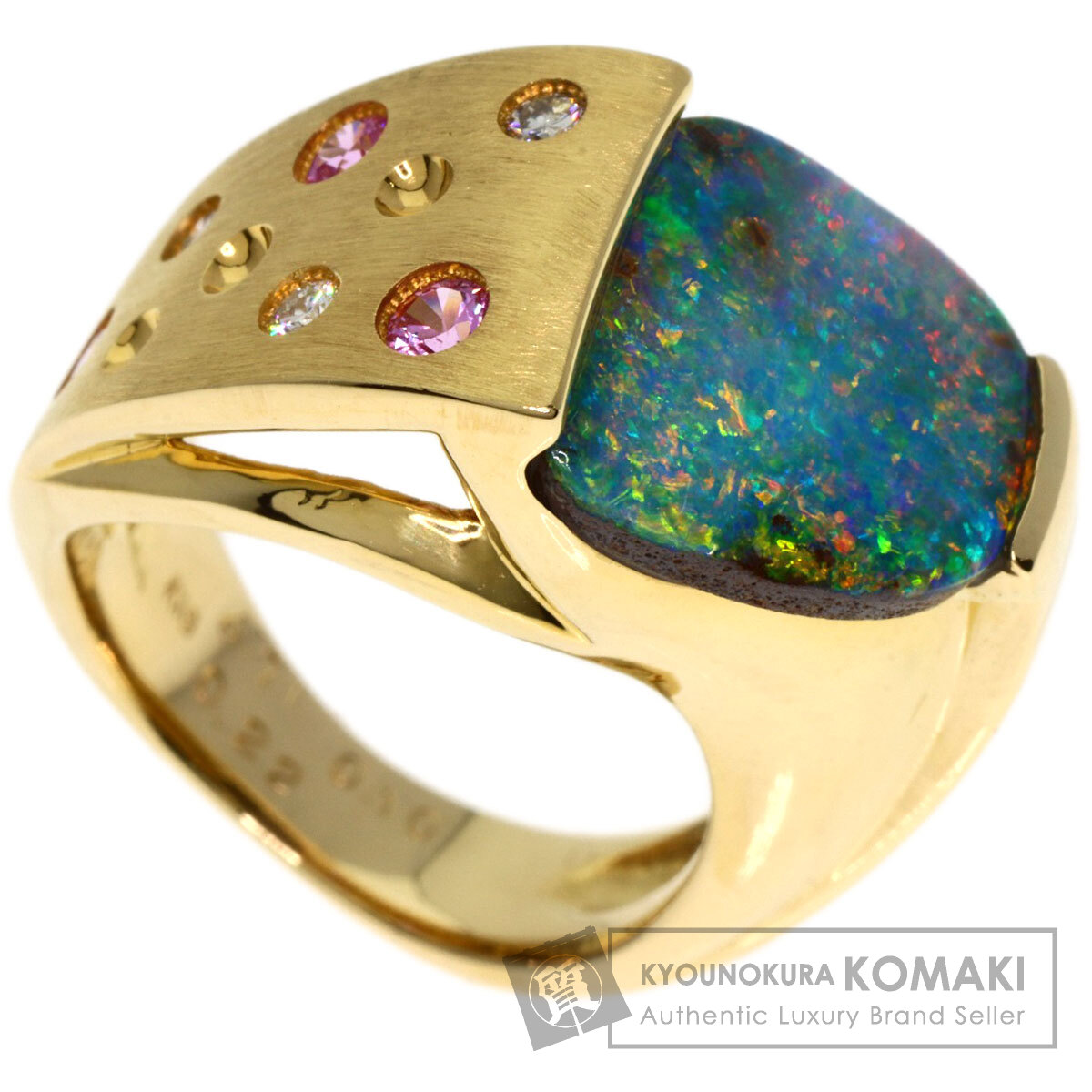 MONAKA jewellery ボルダーオパールリング　14号 MONAKA jewellery ボルダーオパールリング 14号 MONAKA