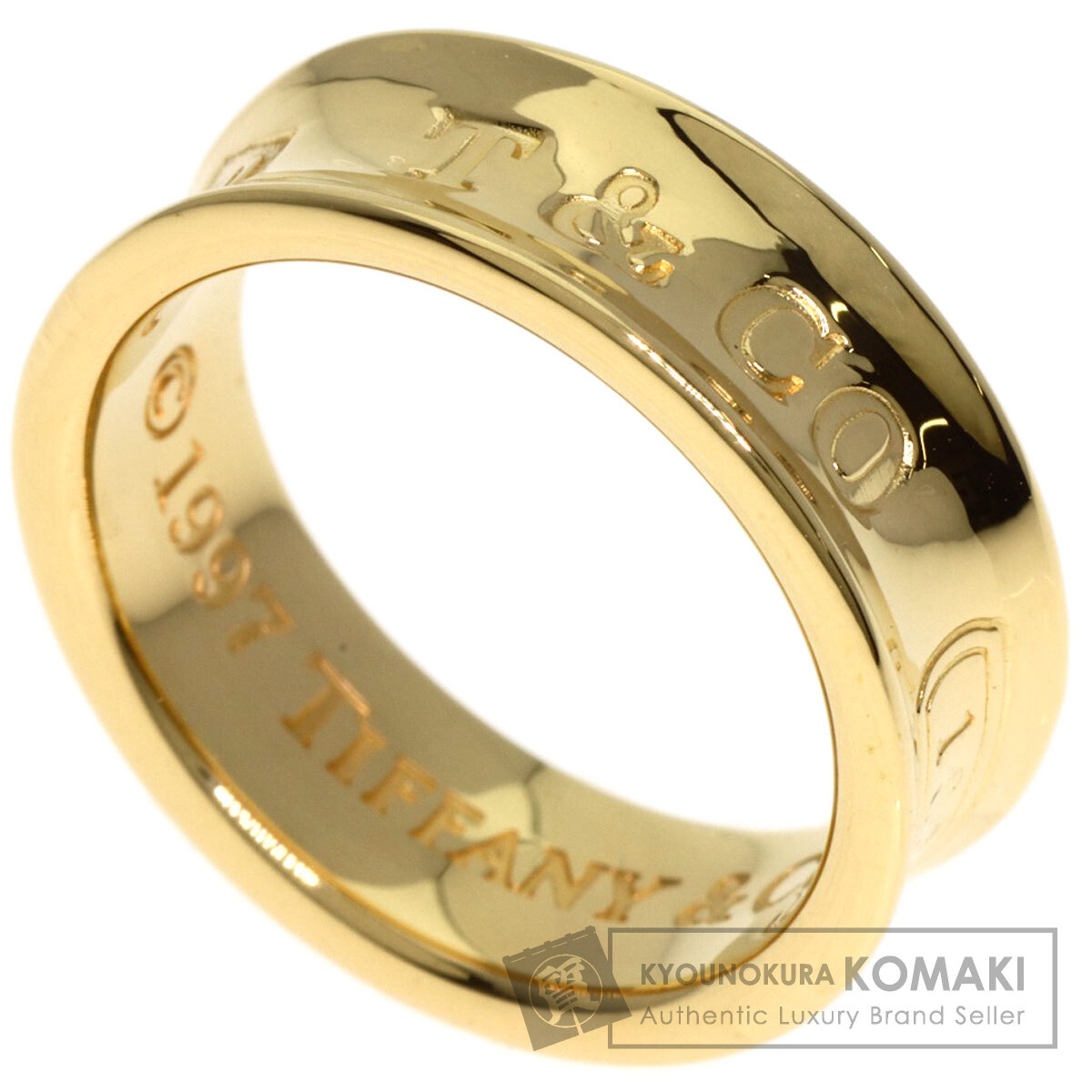 楽天市場】ティファニー グルーブド リング・指輪 K18イエローゴールド