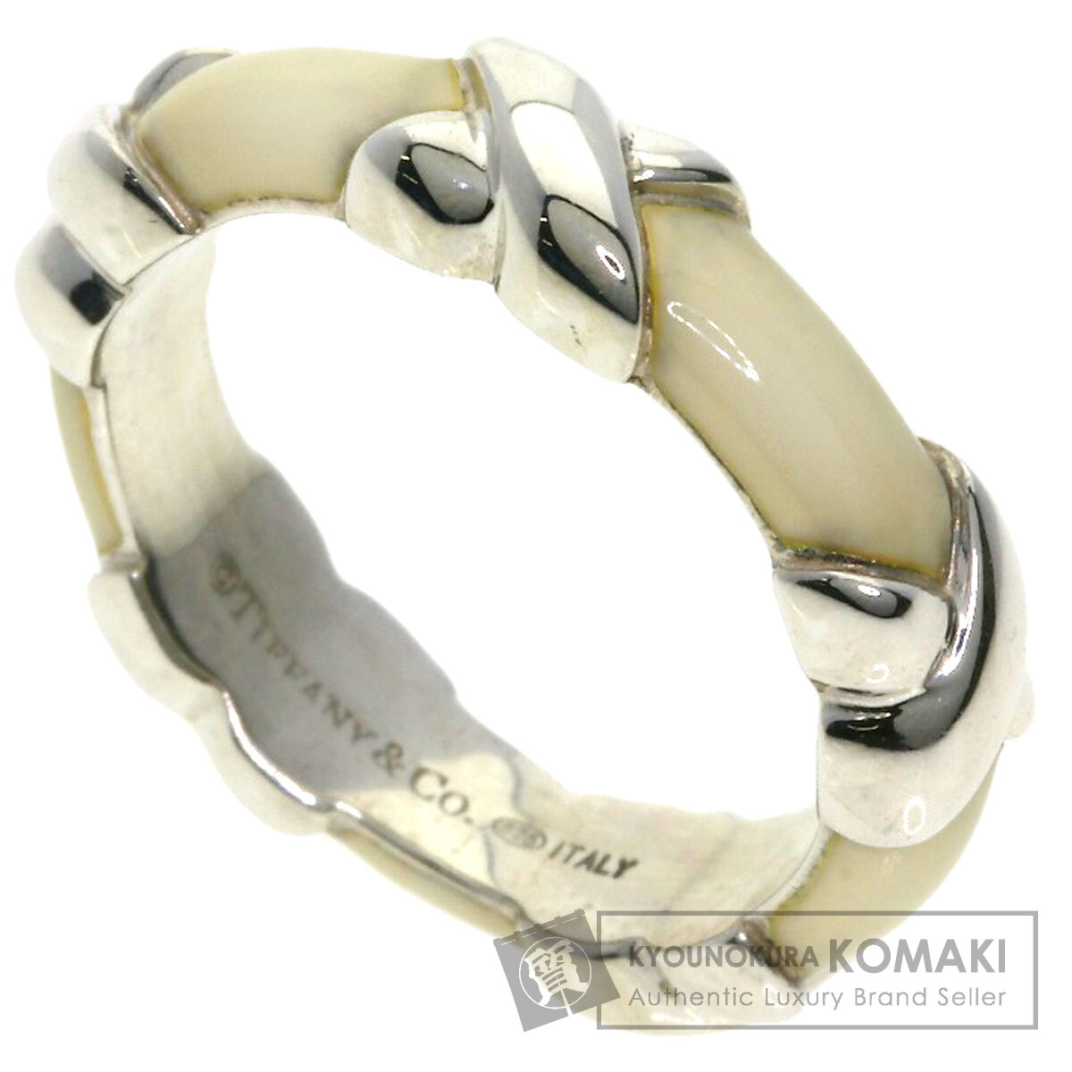 ティファニー エナメル リング・指輪 シルバー レディース 【中古】【TIFFANY&Co.】