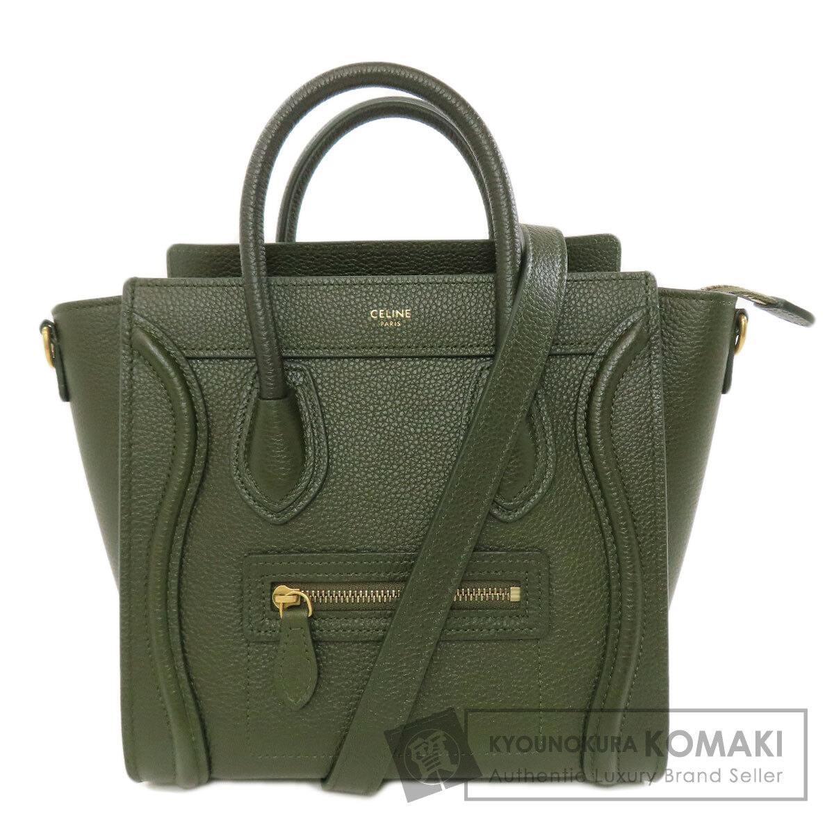 celine ラゲージナノ CELINE セリーヌ ラゲージ ナノショッパー 2WAY オフホワイト