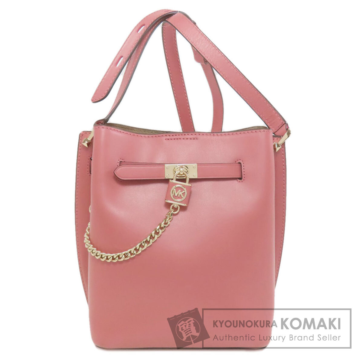 マイケル教科課程 パドロック ショルダーバッグ なめし革 レディース 【中古】【Michael Kors】