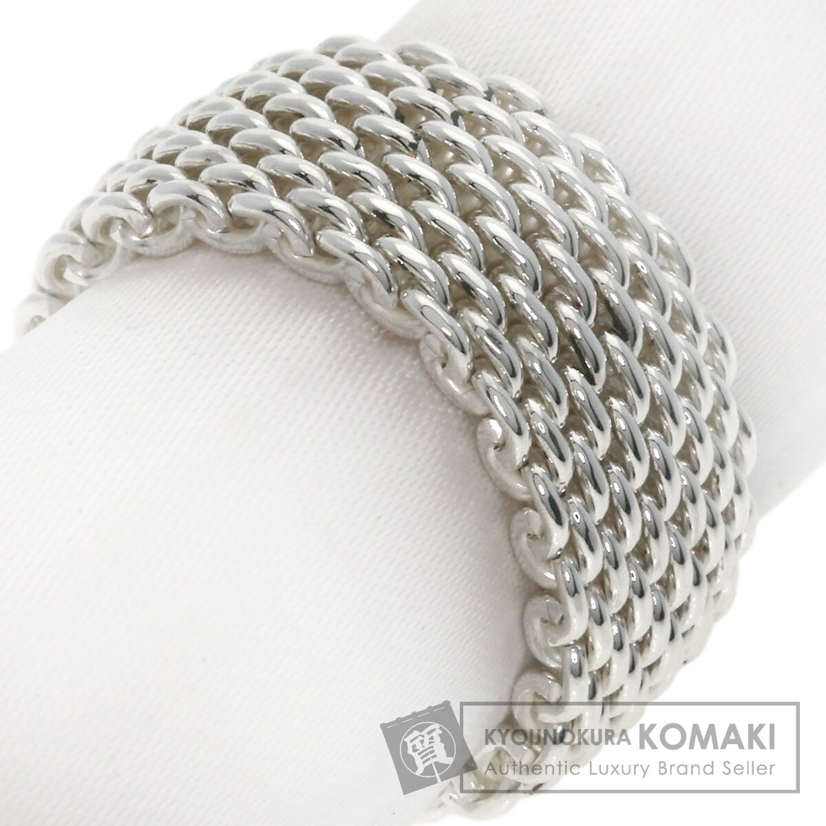 Tiffany ティファニー　サマセット　メッシュ　リング　シルバー　925 TIFFANY&Co. ティファニー サマセット メッシュ ハート モチーフ