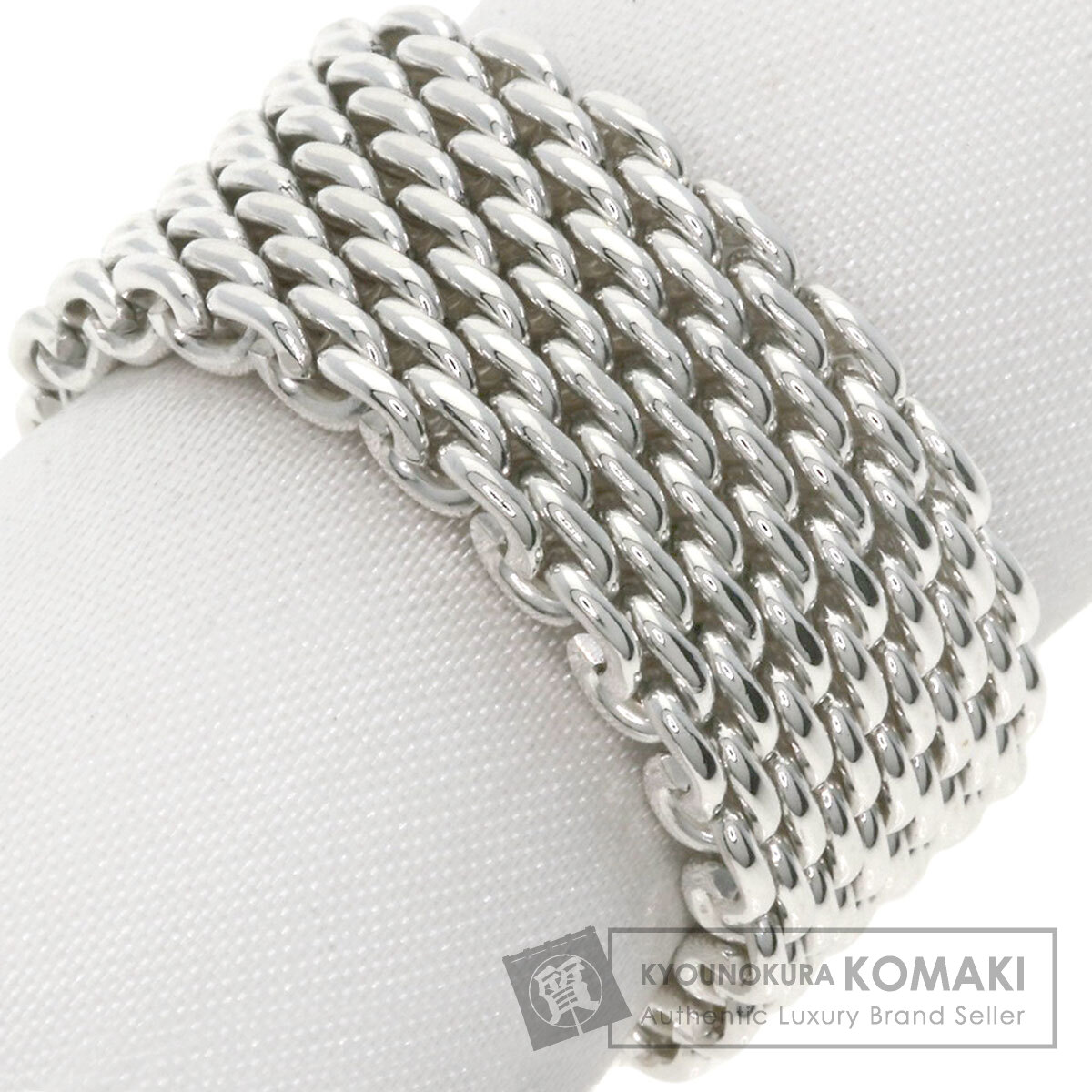ティファニー TIFFANY サマセット メッシュリング 14号 SV925 楽天市場】ティファニー サマセット メッシュ リング シルバー