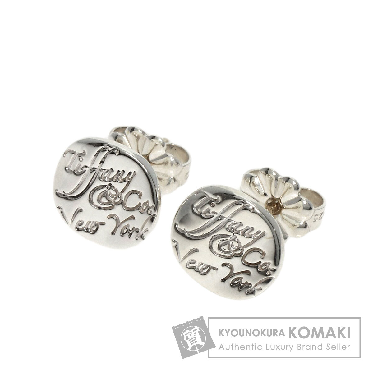 【極美品】ティファニー　ノーツラウンドピアス片耳　925 メンズ/レディース 楽天市場】ティファニー Tiffany & Co. ピアス ノーツ ラウンド ロゴ