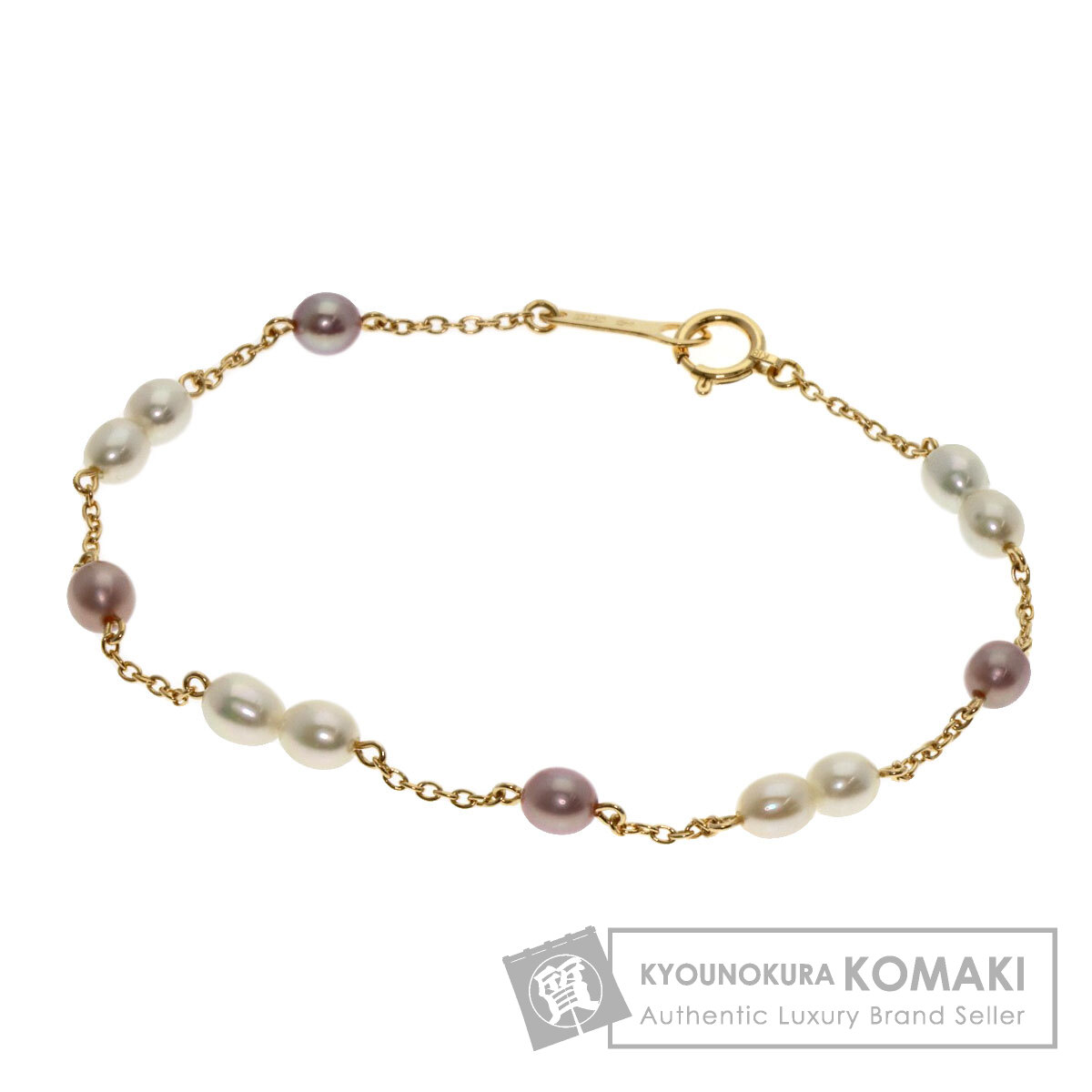 【18cm】タサキ ブレスレット レディース パール あこや真珠 ゴールド TASAKI - 【18cm】タサキ ブレスレット レディース パール