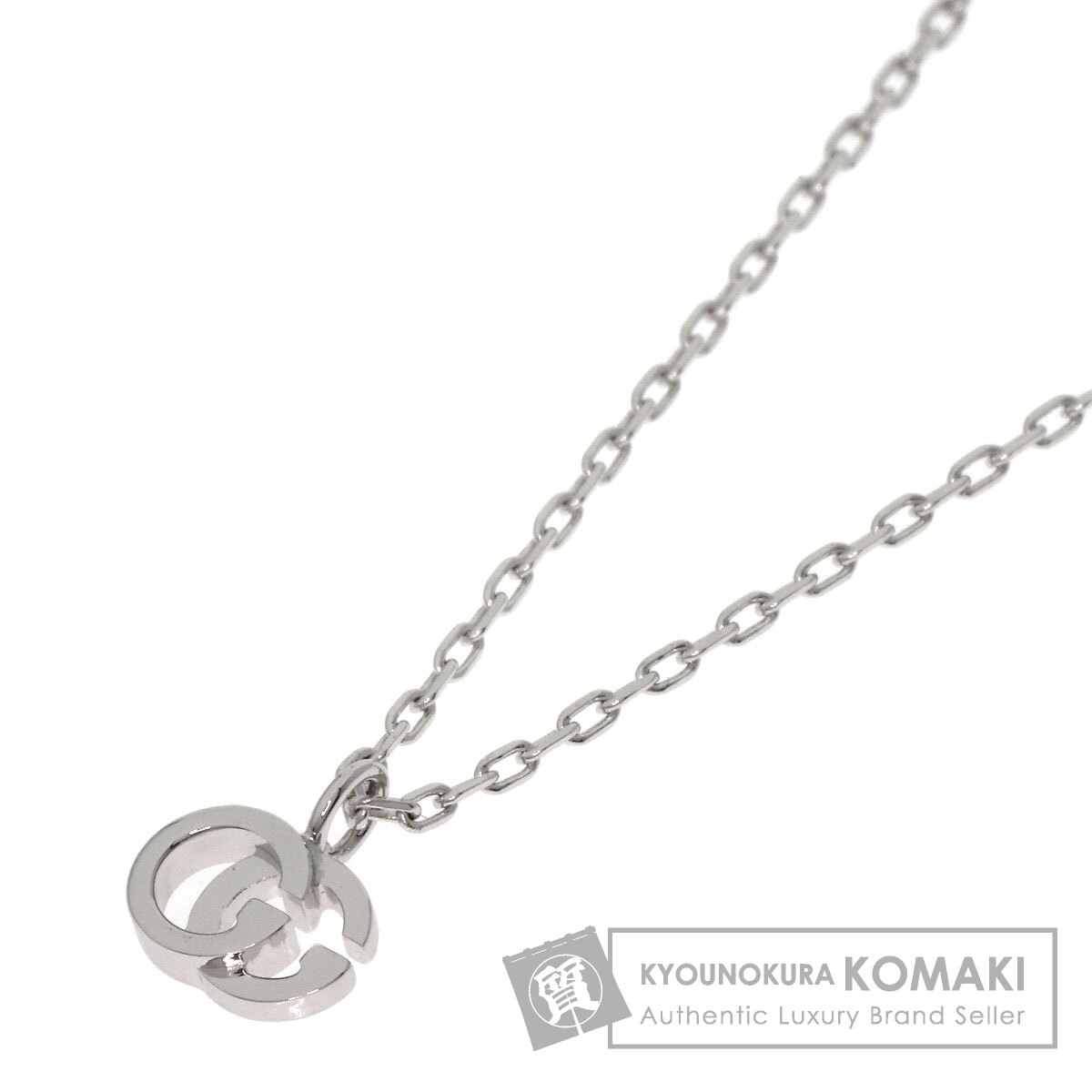 【楽天市場】グッチ GGランニング ネックレス K18ホワイトゴールド レディース 【中古】【GUCCI】：ブランド京の蔵小牧【最安挑戦！】