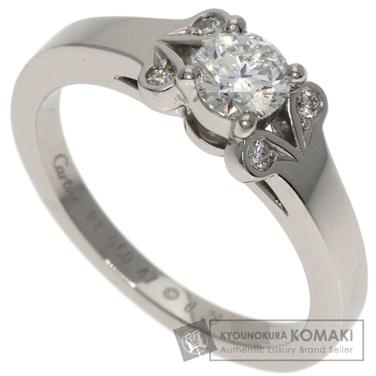 カルティエ バレリーナ ダイヤモンド #47 リング・指輪 プラチナPT950 レディース 【中古】【CARTIER】