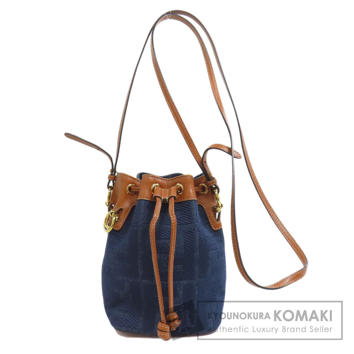 フェンディ モン トレゾール ミニ 巾着ショルダー ショルダーバッグ デニム レディース 【中古】【FENDI】｜ブランド京の蔵小牧【最安挑戦！】