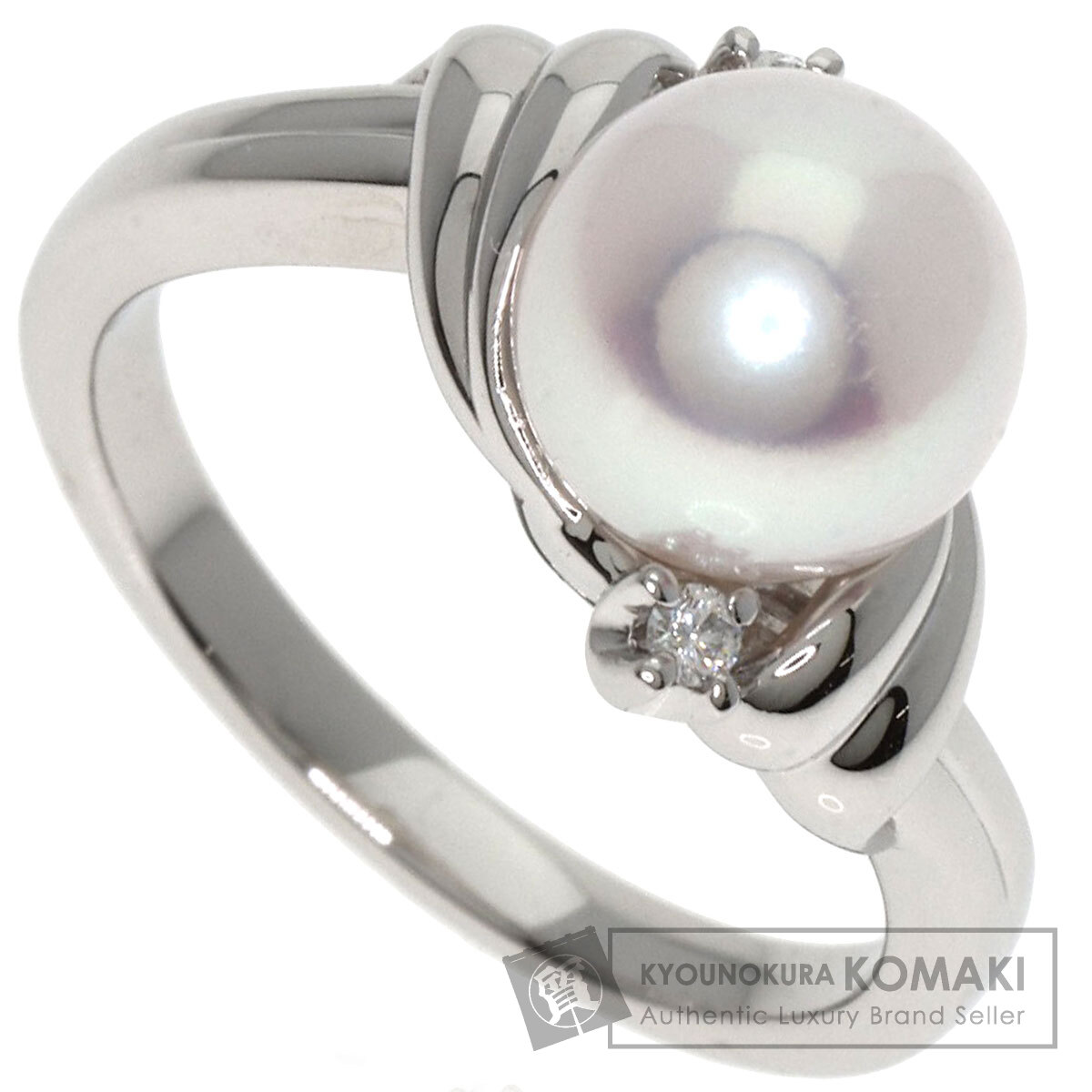 楽天市場】ミキモト パール 真珠 ダイヤモンド リング・指輪 プラチナ