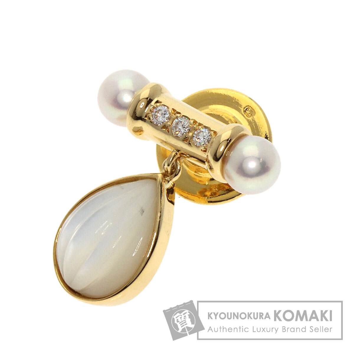 楽天市場】ミキモト MIKIMOTO ピンブローチ カタツムリモチーフ