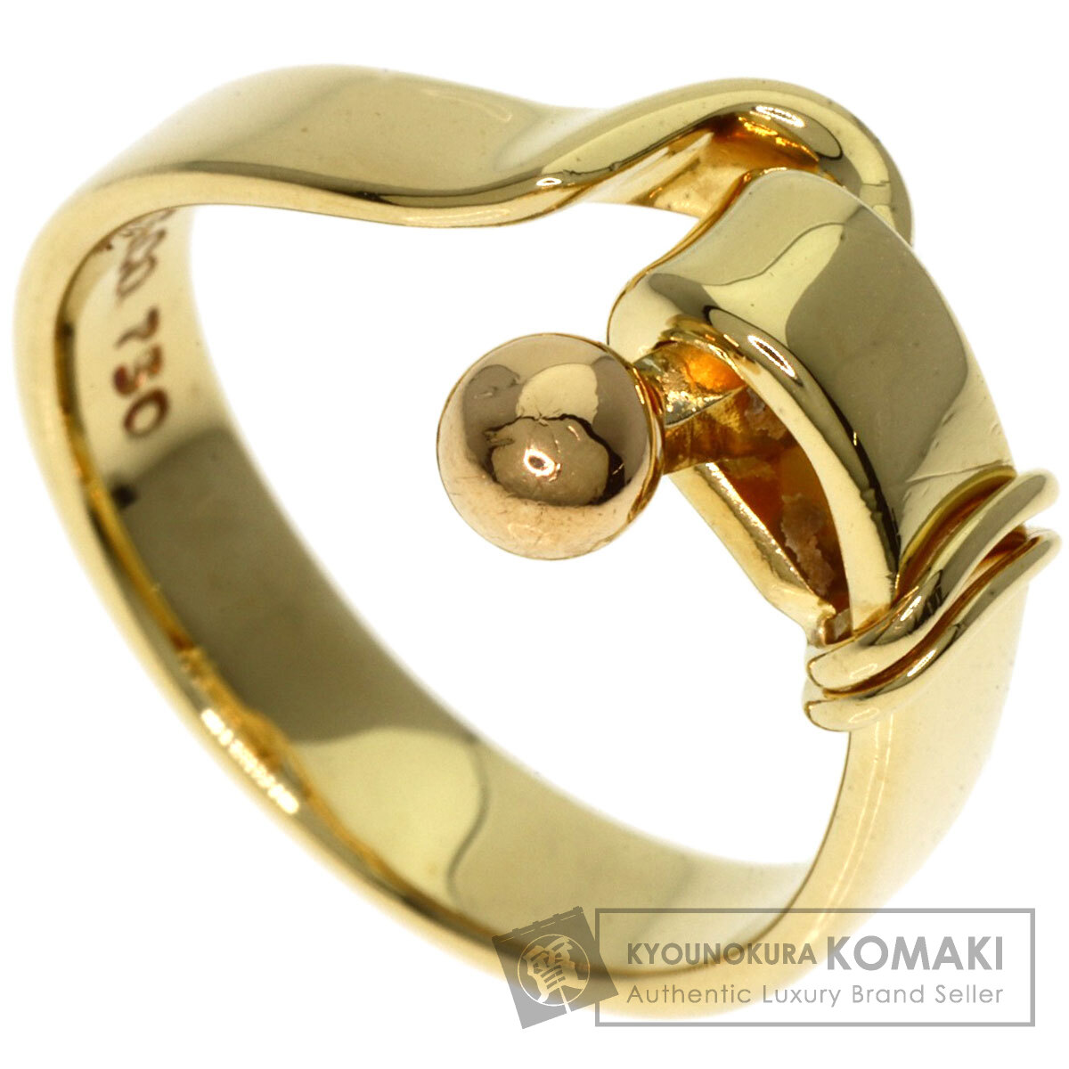 ティファニー フック&アイ リング・指輪 K18イエローゴールド レディース 【中古】【TIFFANY&Co.】