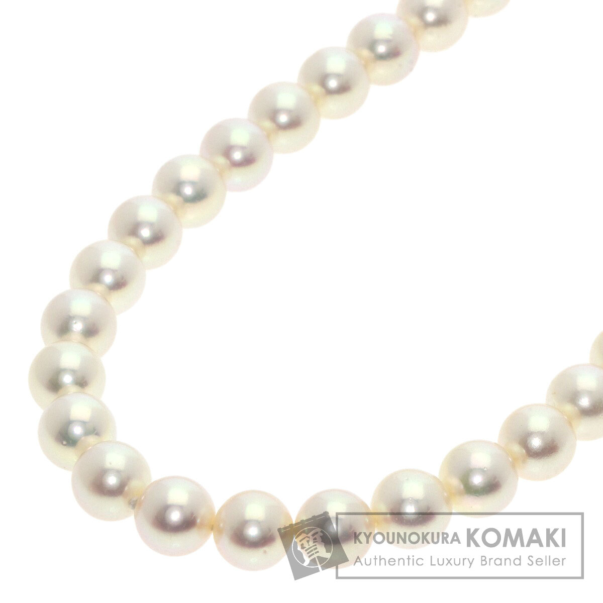 ミキモト パール 真珠 ロング 108cm ネックレス K14ホワイトゴールド レディース 【中古】【MIKIMOTO】