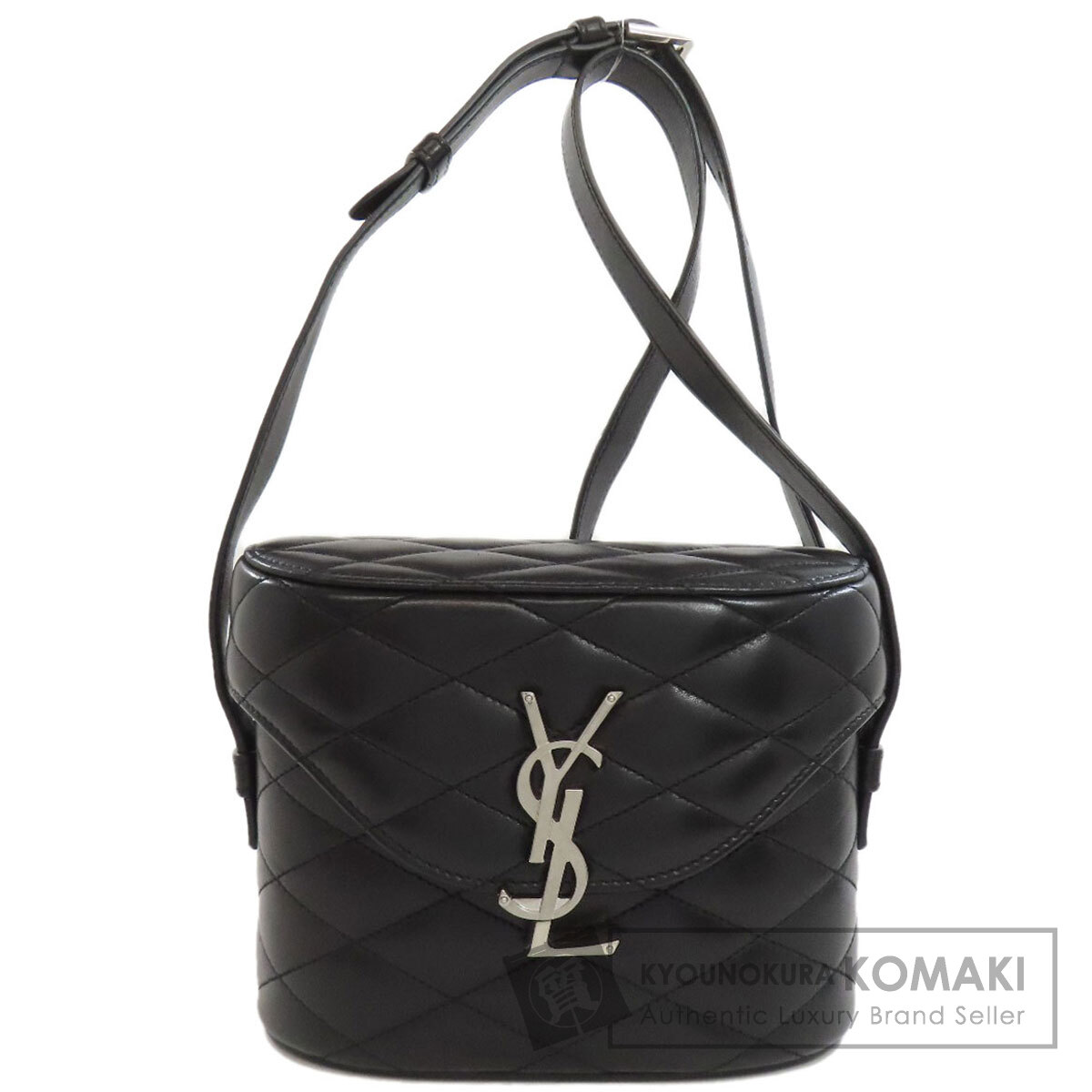 サンローラン ロゴタイプ ショルダーバッグ 子ウシ レディース 【中古】【SAINT LAURENT】