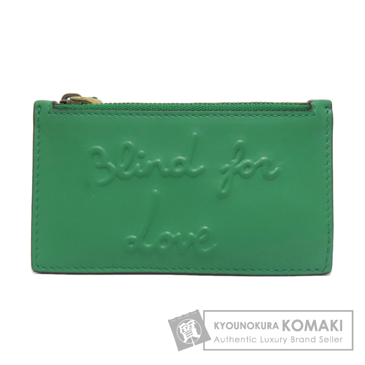 グッチ 451184 コイン・カードケース エンボスロゴ コインケース カーフ レディース 【中古】【GUCCI】