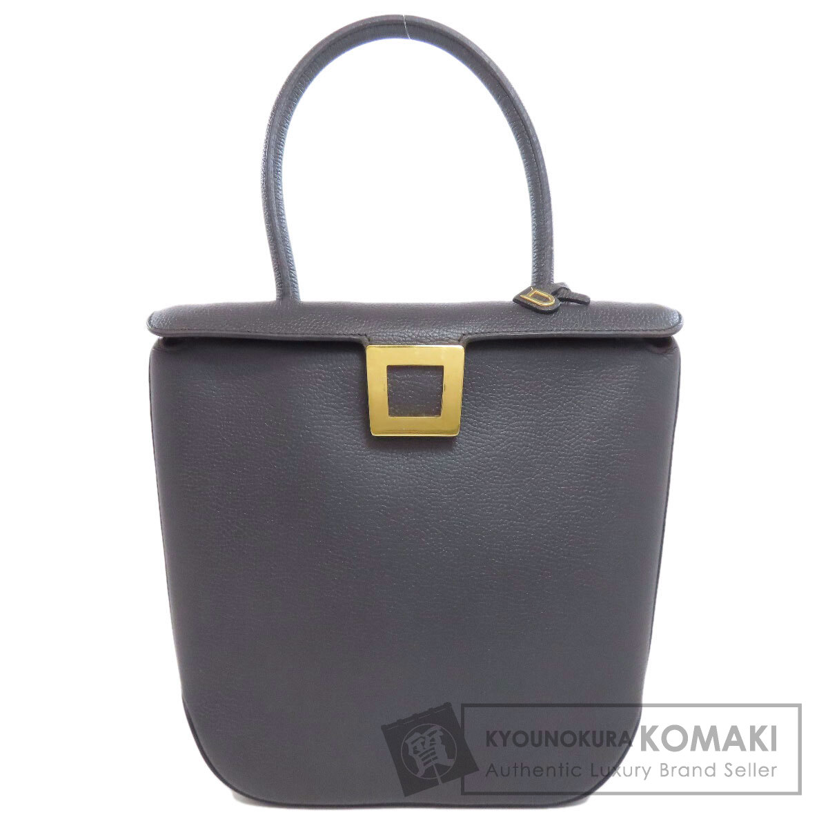デルヴォー シンプルデザイン ハンドバッグ カーフ レディース 【中古】【DELVAUX】