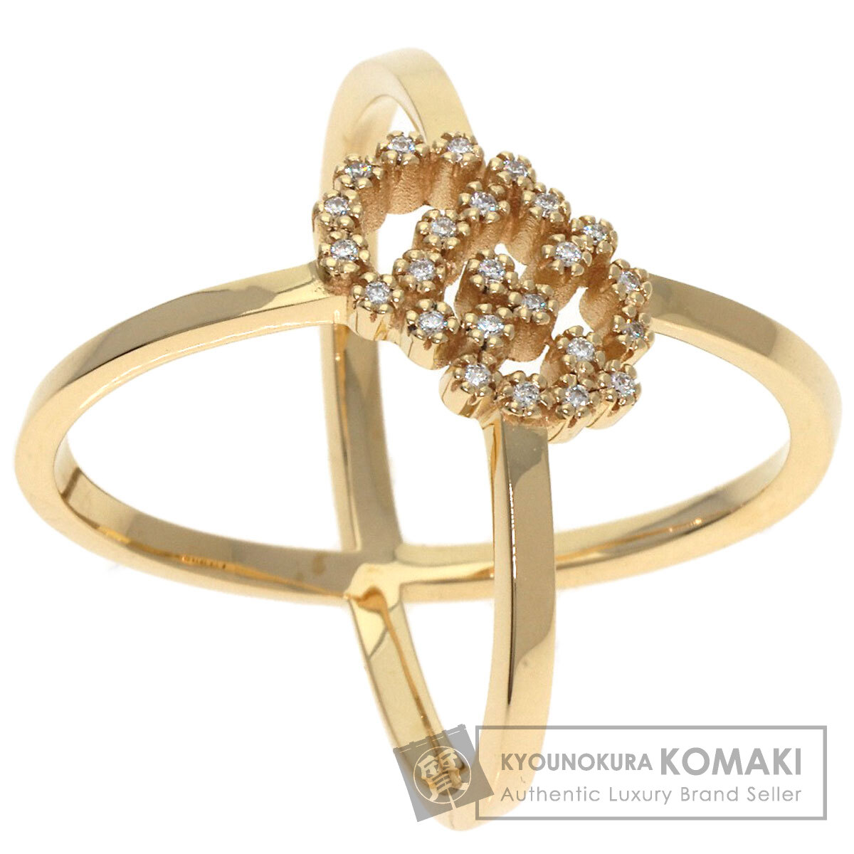 グッチ 9号 GGランニング リング ダイヤモンド 750 K18WG 3940 グッチ 9号 GGランニング リング ダイヤモンド 750 K18WG 3940