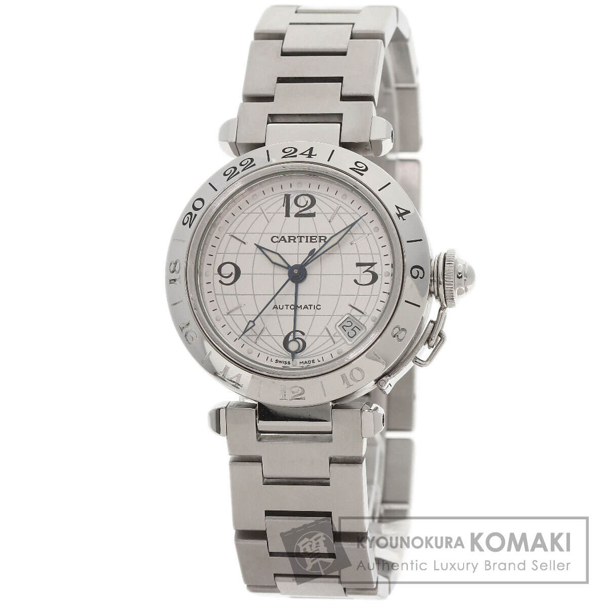 カルティエ W31078M7 パシャC メリディアン 腕時計 ステンレススチール/SS ボーイズ 【中古】【CARTIER】
