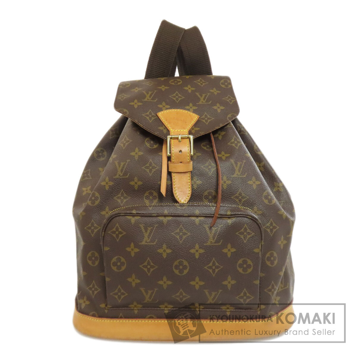 ルイヴィトン M51135 モン掏摸GM 背嚢・デイパック モノグラム帆布 レディース 【中古】【LOUIS VUITTON】
