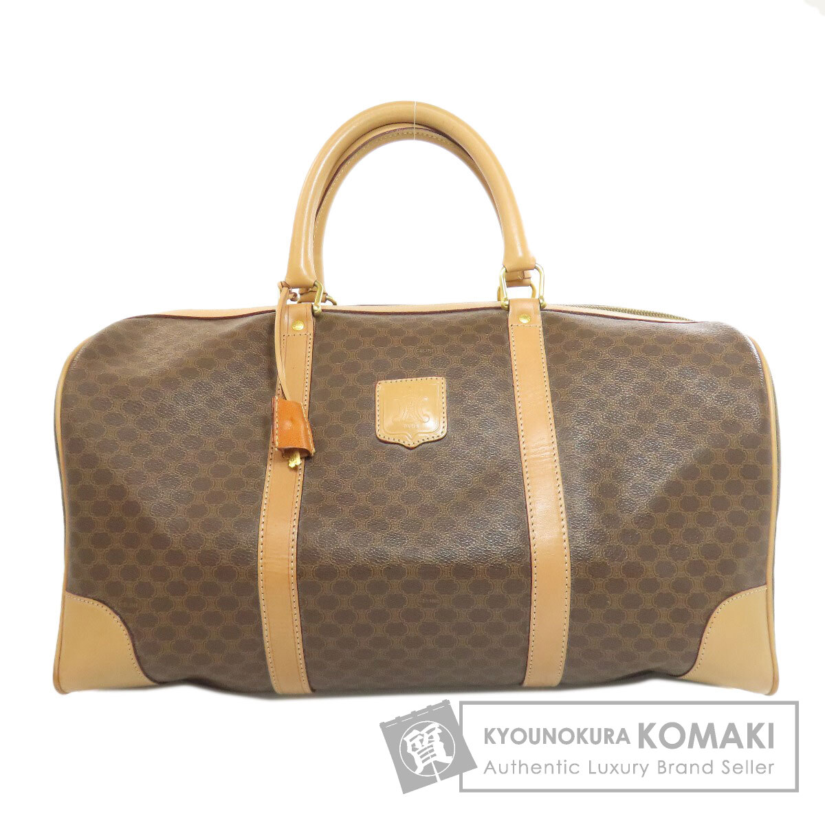 セリーヌ マカダム柄 ボストンバッグ PVC レディース 【中古】【CELINE】