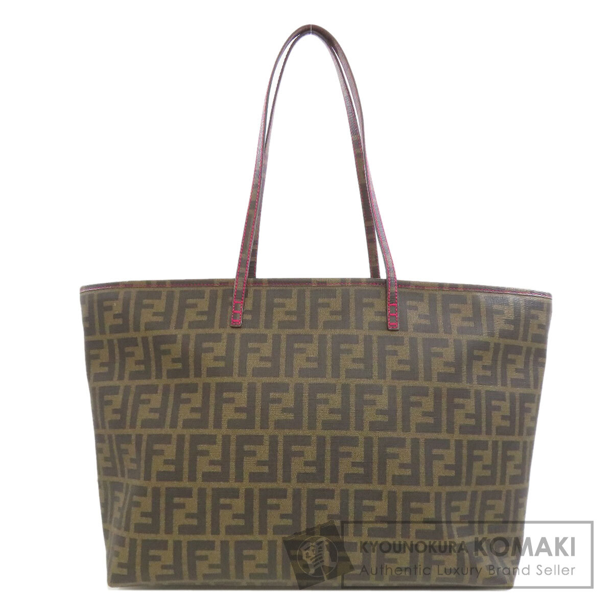 フェンディ ズッカ柄 トートバッグ なめし革 レディース 【中古】【FENDI】